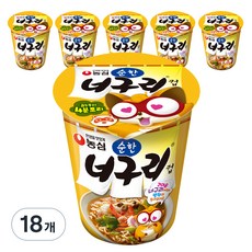 너구리 컵 순한맛 63g, 18개