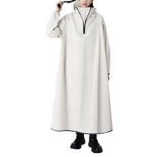 小麥購物 時尚一件式雨衣 C629, 高級白