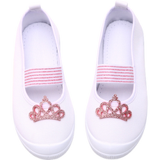 와우키즈 NR 티아라 반짝이 면 실내화