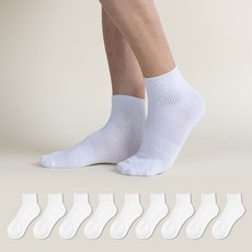 골드만싹스 남성용 스포츠 프리미엄 카바 밴딩 양말 10켤레, 화이트, 10개