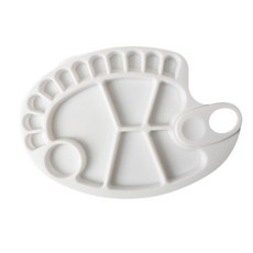 Epelleta 橢圓形壓克力調色盤 B型, 18格, 1個