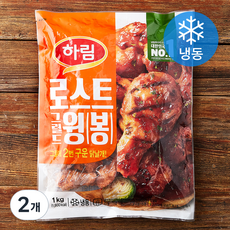 하림 로스트그릴드 윙 봉 (냉동), 1kg, 2개