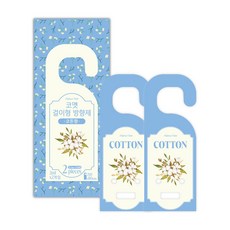 코멧 걸이형 방향제, 2ml, 2개, 코튼향