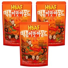 HBAF 杏仁果 辣炒年糕風味 120g, 3包