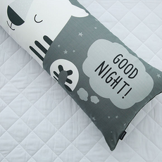 amante Mini ZooZoo2圖案長抱枕套, 老虎灰