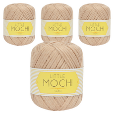 Little Mochi 編織線, 02 米色, 4個