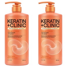 엘라스틴 케라틴 클리닉 단백질 고영양 약산성 트리트먼트 스위트 플로럴 향, 2개, 950ml