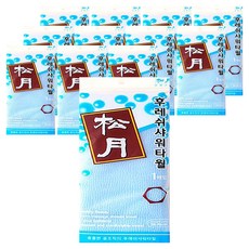 Songwol 松月 清新沐浴巾, 天藍色, 12個, 1入