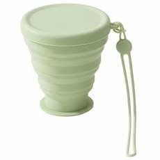 城市漫遊 矽膠摺疊碗, 嫩芽綠, 400ml, 1個