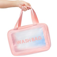 에이팀 대용량 심플 수영가방, 핑크, 1개