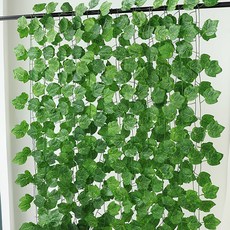 仿真葡萄葉90片 5個 綠蘿葉,高仿真度,手感與光澤度都非常好, 葉片邊緣無毛邊