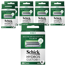 Schick舒適牌 水次元5辨型舒膚配方刀片, 4片, 6盒