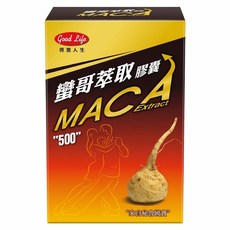 good Life 得意人生 MACA 瑪卡 蠻哥萃取膠囊, 60顆, 550mg, 1盒