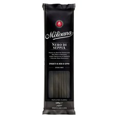 Molisana 茉莉 墨魚麵, 高山冷泉純淨認證, 仿古銅模BorzeDie製作, 麵體表面粗糙, 更能吸附醬汁, 500g, 1包