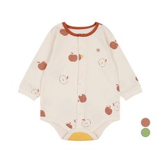 ETTOI 嬰幼兒棉質Apple B連身包屁衣