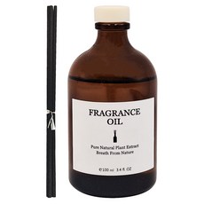 FRAGRANCE 法式精油茶色擴香瓶 小口徑 擴香瓶 + 擴香棒 6支, 萬豪, 100ml, 1瓶