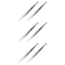 VETUS 프리미엄 트위져 스테인리스 정밀 핀셋 ST-11, 6개