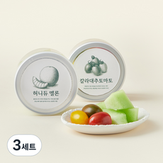 바로먹는 칼라대추토마토 + 허니듀 멜론 세트, 3세트, 400g