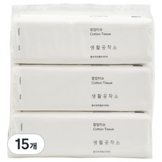 Saengong 生活工作所 抽取式衛生紙, 180張, 15個