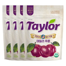 테일러 유기농 푸룬건자두, 210g, 4개