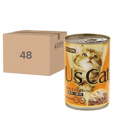 惜時 US CAT 貓罐, 鮪魚 + 雞肉, 400g, 48罐