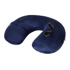 고급 펌프형 에어 목베개, 네이비