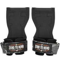 제로투히어로 리프팅 프로 그립 일체형 헬스 스트랩, 1세트, BLACKCAMO