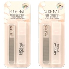 NUDE NAIL glass nail shiner 玻璃指甲拋光器, 混合顏色, 2個