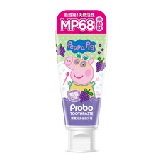 Probo 博寶兒 佩佩豬多益肽葡萄口味牙膏, 80g, 1條
