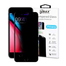 브이맥스 풀커버 5D 강화유리 프라이버시 휴대폰 액정보호필름 블랙, 1개