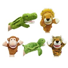 魔法城堡會說話野生動物手偶組, 5種