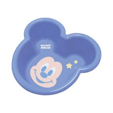 nishiki 錦化成 米奇系列 造型兒童用臉盆, 超人氣卡通圖案，生活實用小物, 藍色, 1個