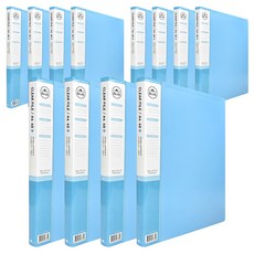 희망사무포인트 리클 클리어 파일 40매, 하늘, 12개