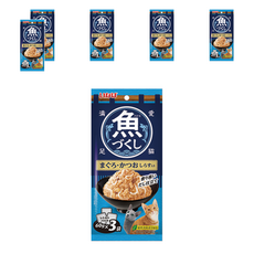 이나바 고양이 생선 가득 파우치, 혼합맛(참치/가다랑어/치어), 180g, 6개