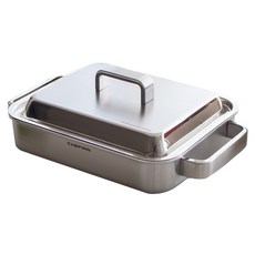 CHEFWIN 電磁爐 316不鏽鋼 五層方形烤盤組, 1個, 29 x 24 cm, 29cm