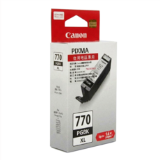 Canon 佳能 原廠墨水匣 PGI-770XL 22.2ml, 黑色, 1個