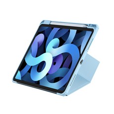 베이스어스 각도조절 펜슬 커버 태블릿PC 케이스, 블루