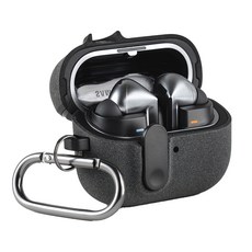 NUART 防丟失鎖定功能磁力鎖保險桿箱, 灰色, Galaxy Buds 3/Buds 3 Pro/Buds 3 FE