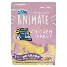BLUE BAY 倍力 Animate 敏感貓 無穀乾飼料 泌尿舒壓 添加牛磺酸 離胺酸, 莓果雙雞, 1.5kg, 1袋