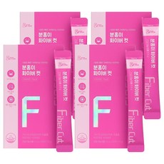 GRN 분홍이 화이버 컷 자몽맛 다이어트 차전자피 식이섬유, 5.5g, 4개