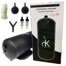 Samaqua Simple dk-10000 雙孔靜音打氣機 + 2m軟管 + 止逆閥2入 + Y型分流器 + 氣泡石2入 套組, 1套