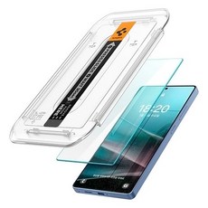 Spigen Glass TR Easy Fit強化玻璃手機螢幕保護貼2件組 AGL09078, 1組