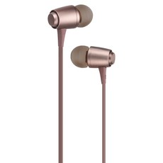 RASTO Wired 入耳式 耳機 鋁合金 120cm 3.5mm 麥克風 音量調節 來電接聽 藕色 RS9