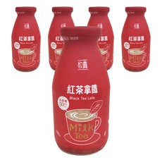 牧真鮮乳 紅茶拿鐵保久乳, 290ml, 5瓶