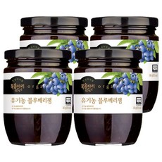 복음자리 유기농 블루베리잼, 340g, 4개