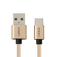 INON USB Type-C 高速充電數據線 IN-CAUC101, 金色, 1個, 1m