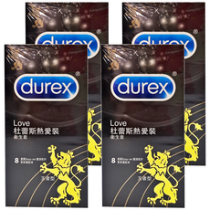 durex 杜蕾斯 熱愛裝衛生套 王者型, 8入, 4盒