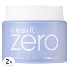 BANILA CO 芭妮蘭 Clean it ZERO零感肌瞬淨卸妝霜 積雪草舒緩款, 2罐, 180ml