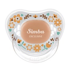 Simba 小獅王辛巴 蘿蔓拇指安撫奶嘴, 較大, 咖啡色, 1個