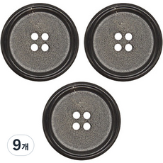 Button King 東大門鈕扣王 大衣 西裝 真牛角鈕扣 18 H32 23mm, BK麂皮, 9個